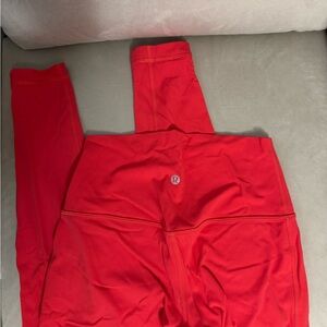 lululemon athletica Red Leggings